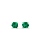 14K White Gold - Emerald