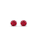 14K White Gold - Ruby