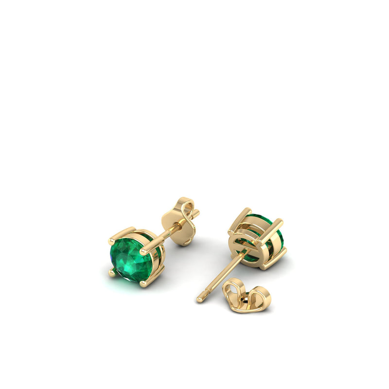 14K Yellow Gold - Emerald