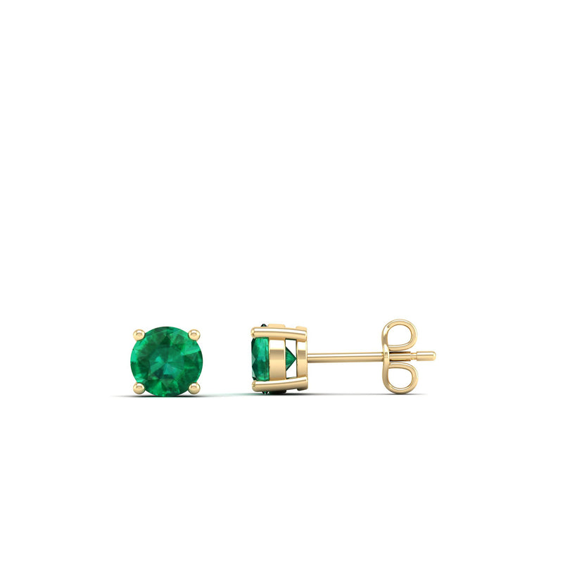 14K Yellow Gold - Emerald