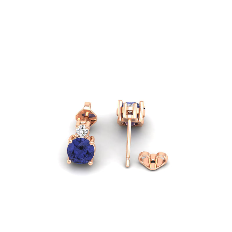 14K Rose Gold - Tanzanite