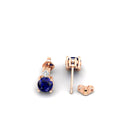 14K Rose Gold - Sapphire