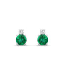 14K White Gold - Emerald