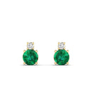 14K Yellow Gold - Emerald