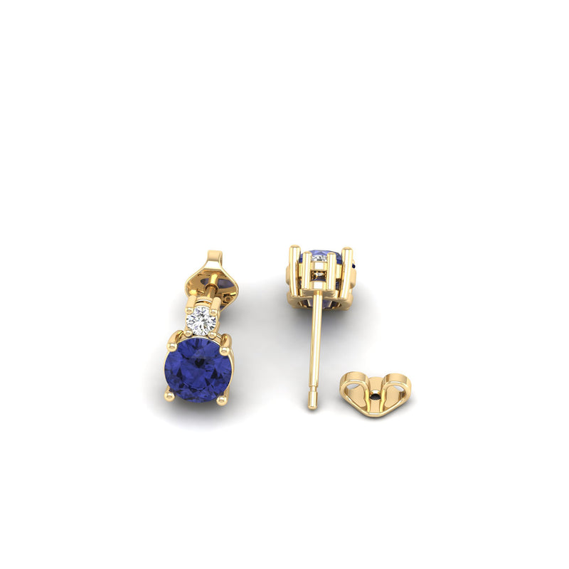 14K Yellow Gold - Tanzanite