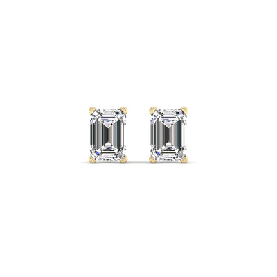Emerald Lab Diamond Studs