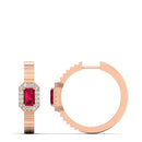 14K Rose Gold - Ruby