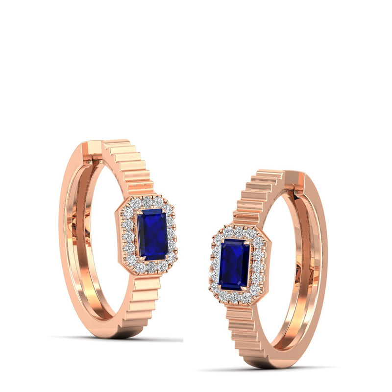 14K Rose Gold - Sapphire