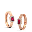 14K Rose Gold - Ruby