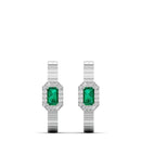 14K White Gold - Emerald
