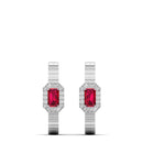 14K White Gold - Ruby