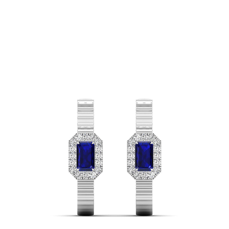 14K White Gold - Sapphire