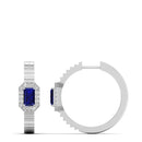 14K White Gold - Sapphire