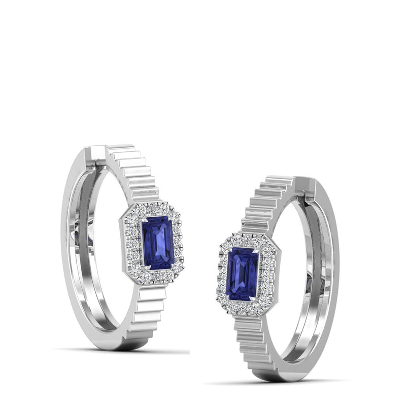 14K White Gold - Tanzanite