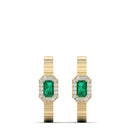 14K Yellow Gold - Emerald