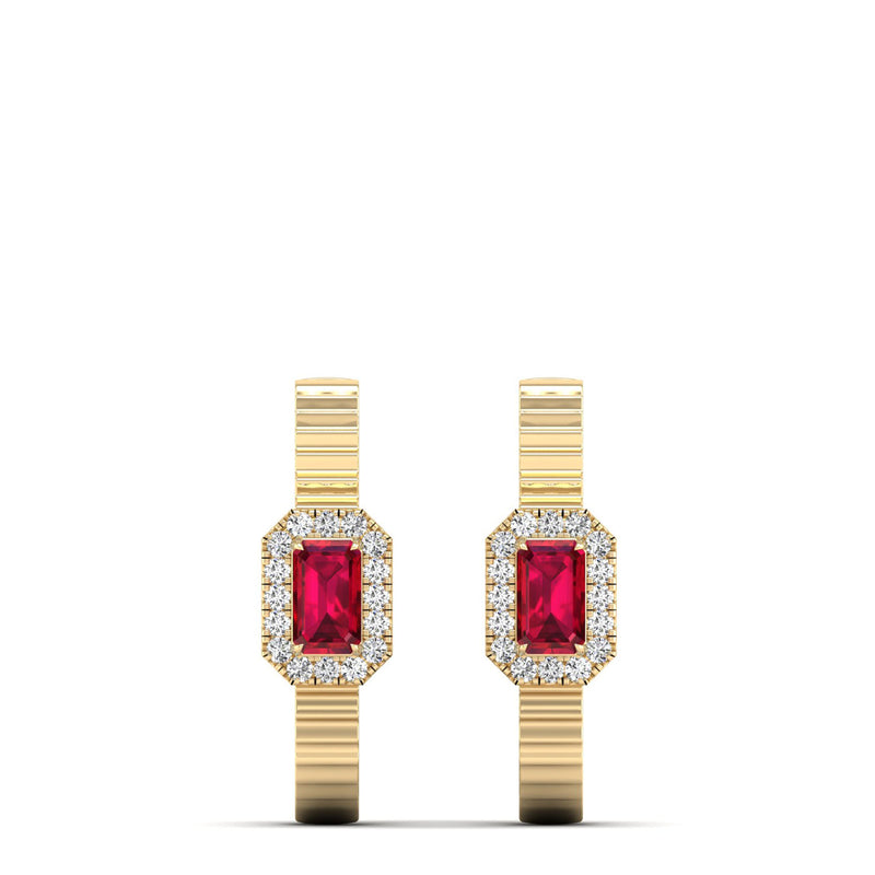 14K Yellow Gold - Ruby
