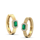 14K Yellow Gold - Emerald