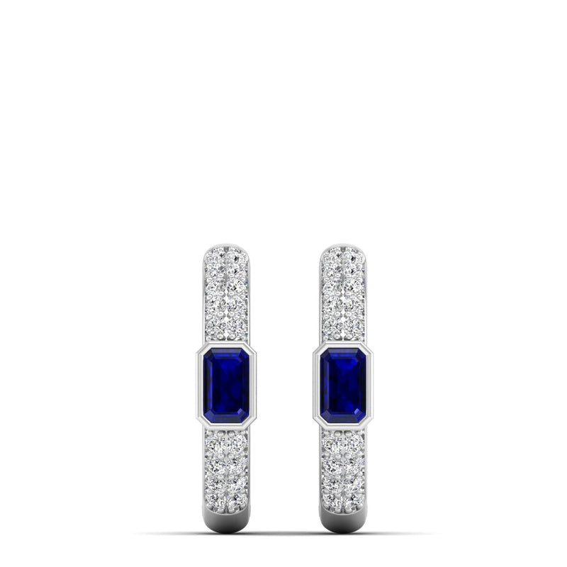 14K White Gold - Sapphire