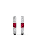 14K White Gold - Ruby