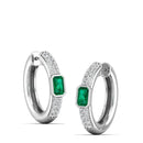 14K White Gold - Emerald