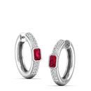 14K White Gold - Ruby