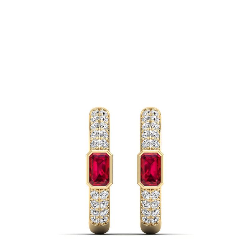 14K Yellow Gold - Ruby