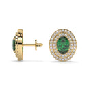 14K Yellow Gold - Emerald