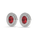 14K White Gold - Ruby