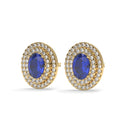 14K Yellow Gold - Sapphire