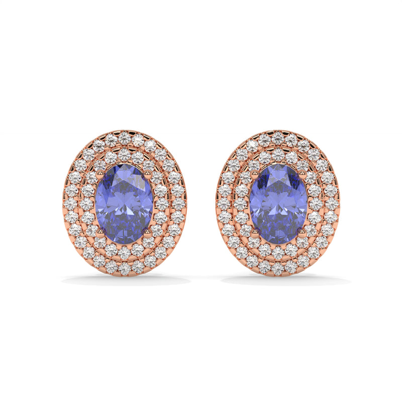 14K Rose Gold - Tanzanite