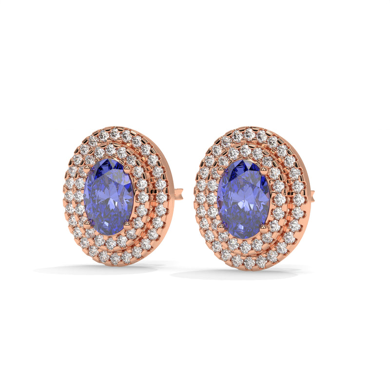 14K Rose Gold - Tanzanite