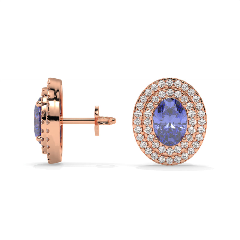 14K Rose Gold - Tanzanite