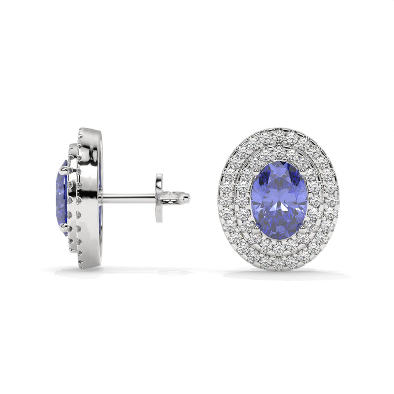 14K White Gold - Tanzanite