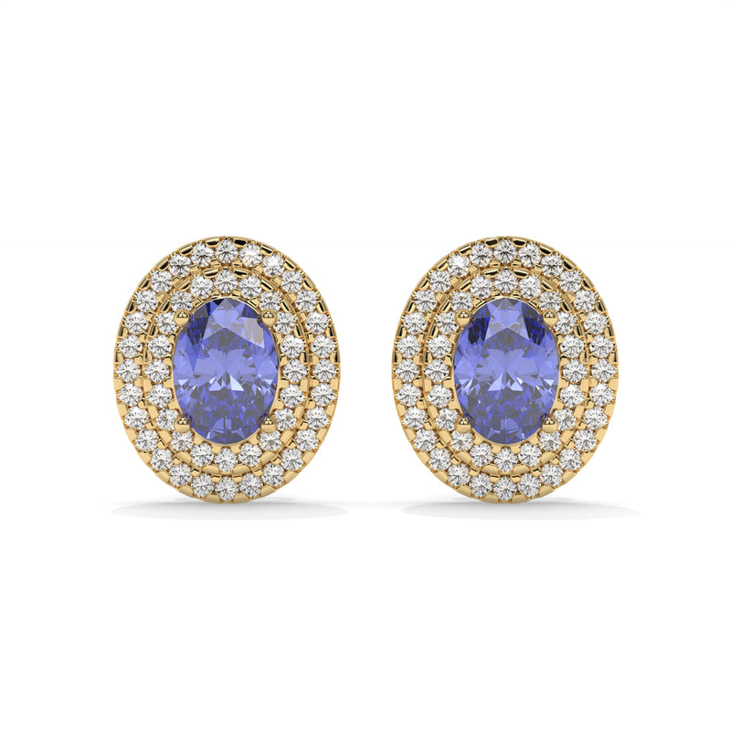 14K Yellow Gold - Tanzanite