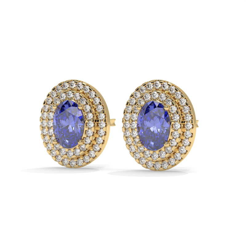 14K Yellow Gold - Tanzanite