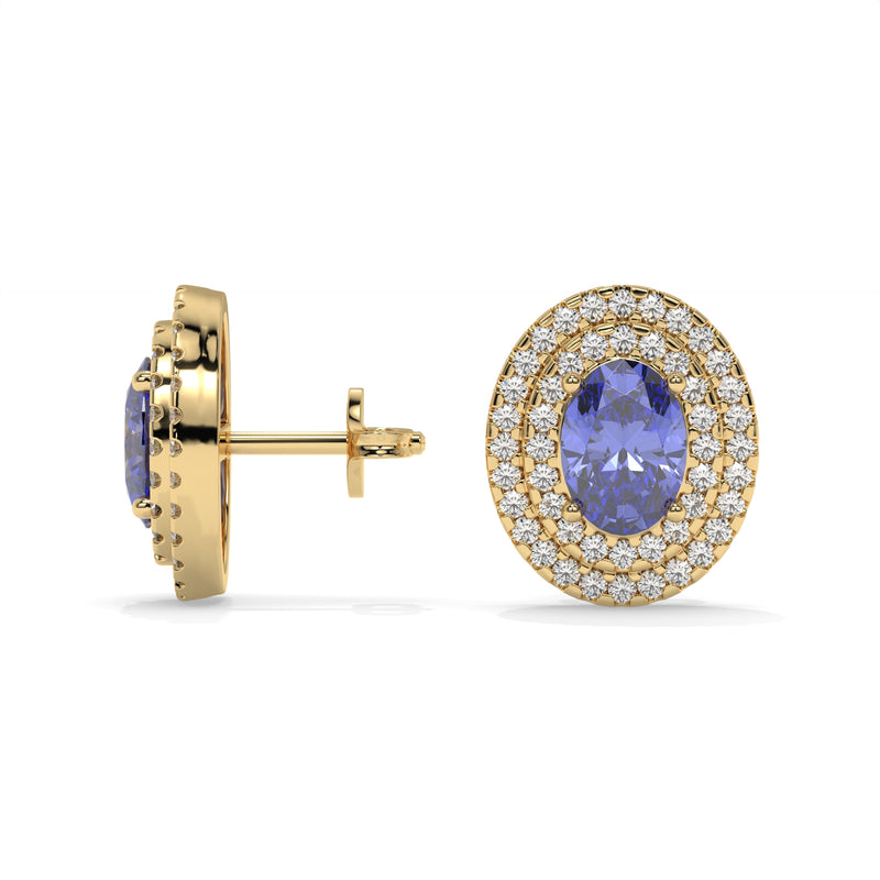 14K Yellow Gold - Tanzanite
