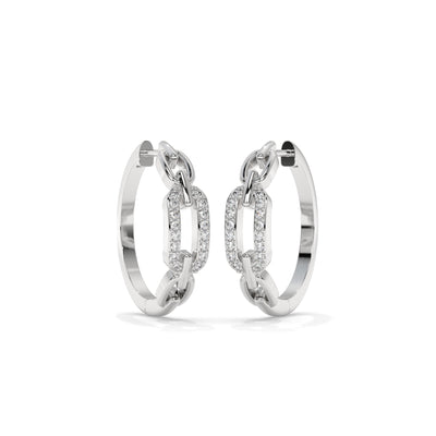 Paperclip Lab Diamond Earrings