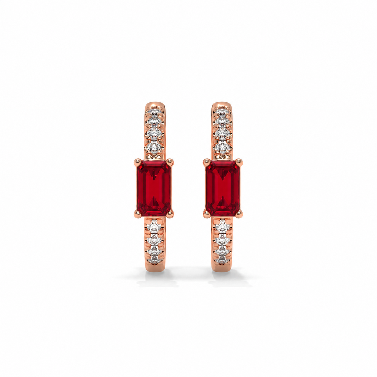 14K Rose Gold - Ruby