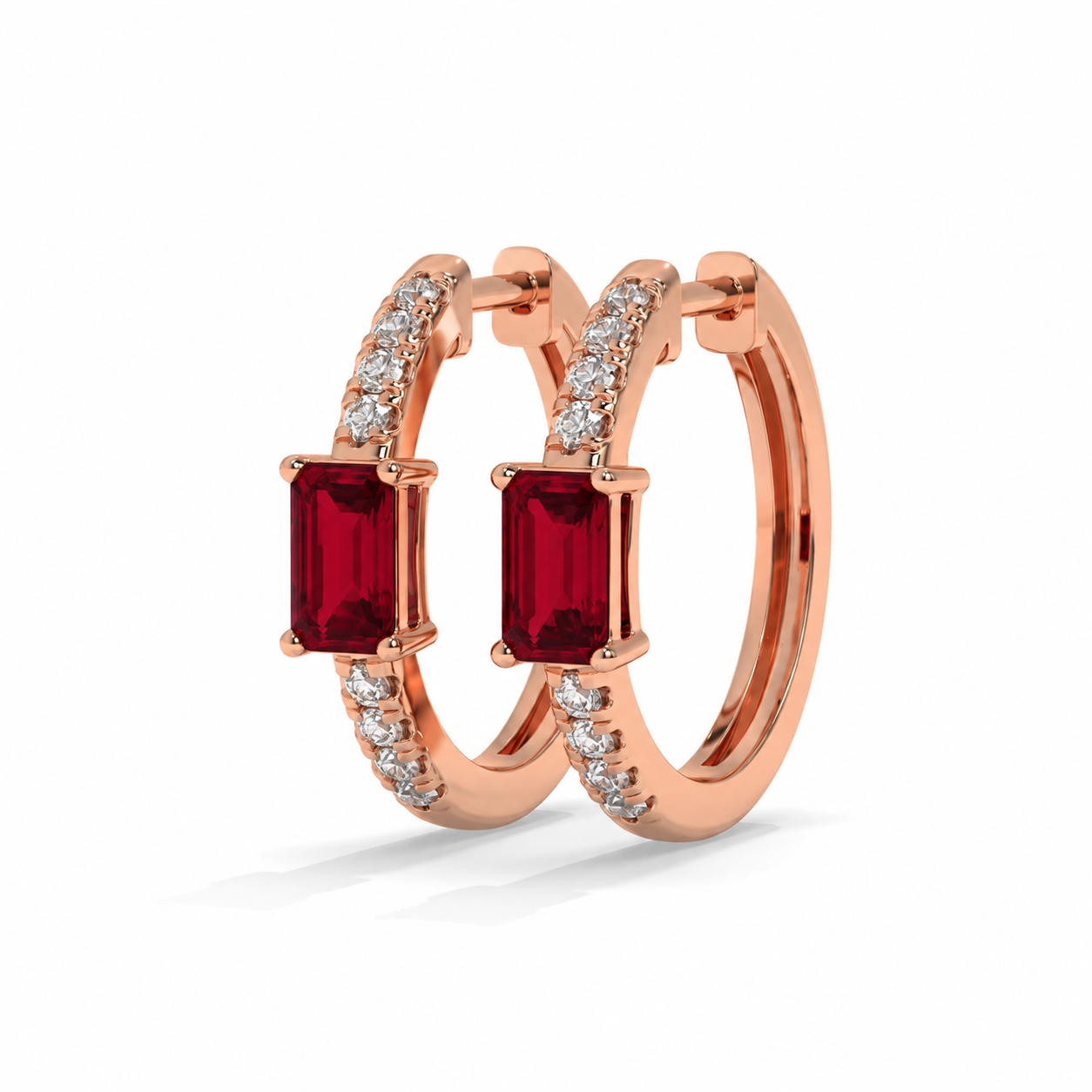 14K Rose Gold - Ruby