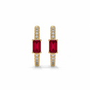 14K Yellow Gold - Ruby