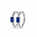 14K White Gold - Sapphire