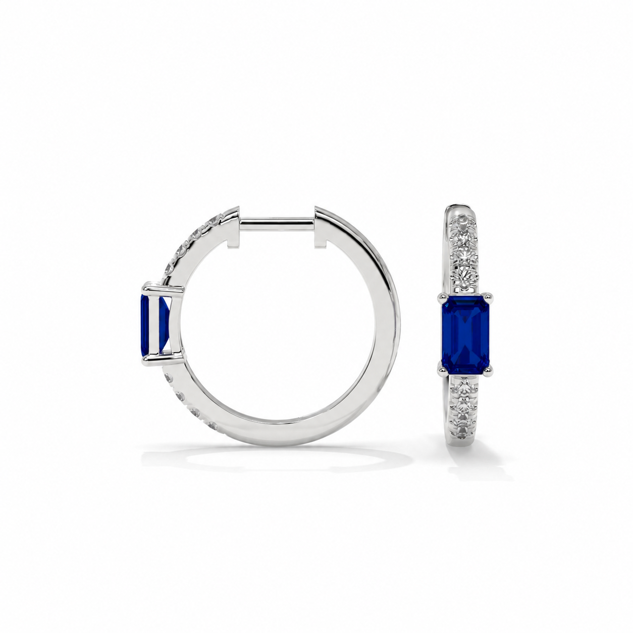 14K White Gold - Sapphire