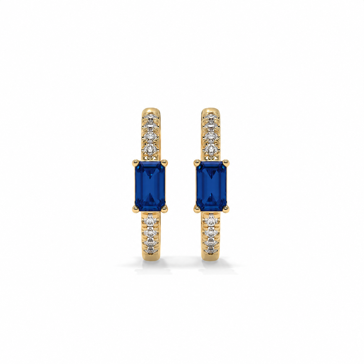 14K Yellow Gold - Sapphire