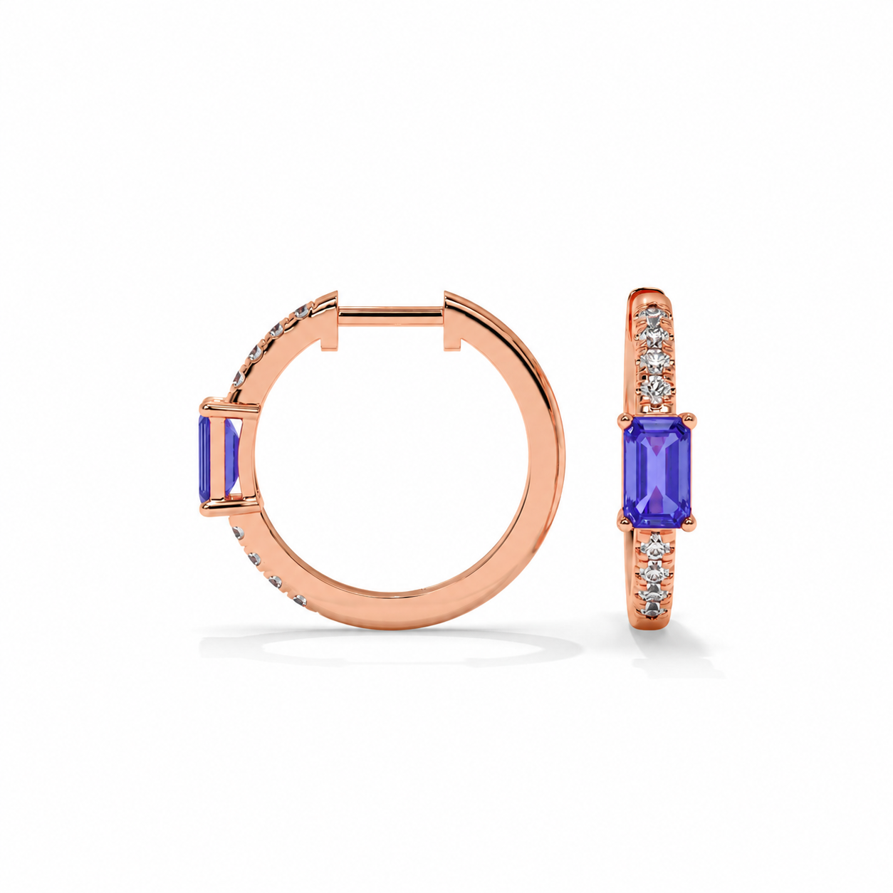 14K Rose Gold - Tanzanite