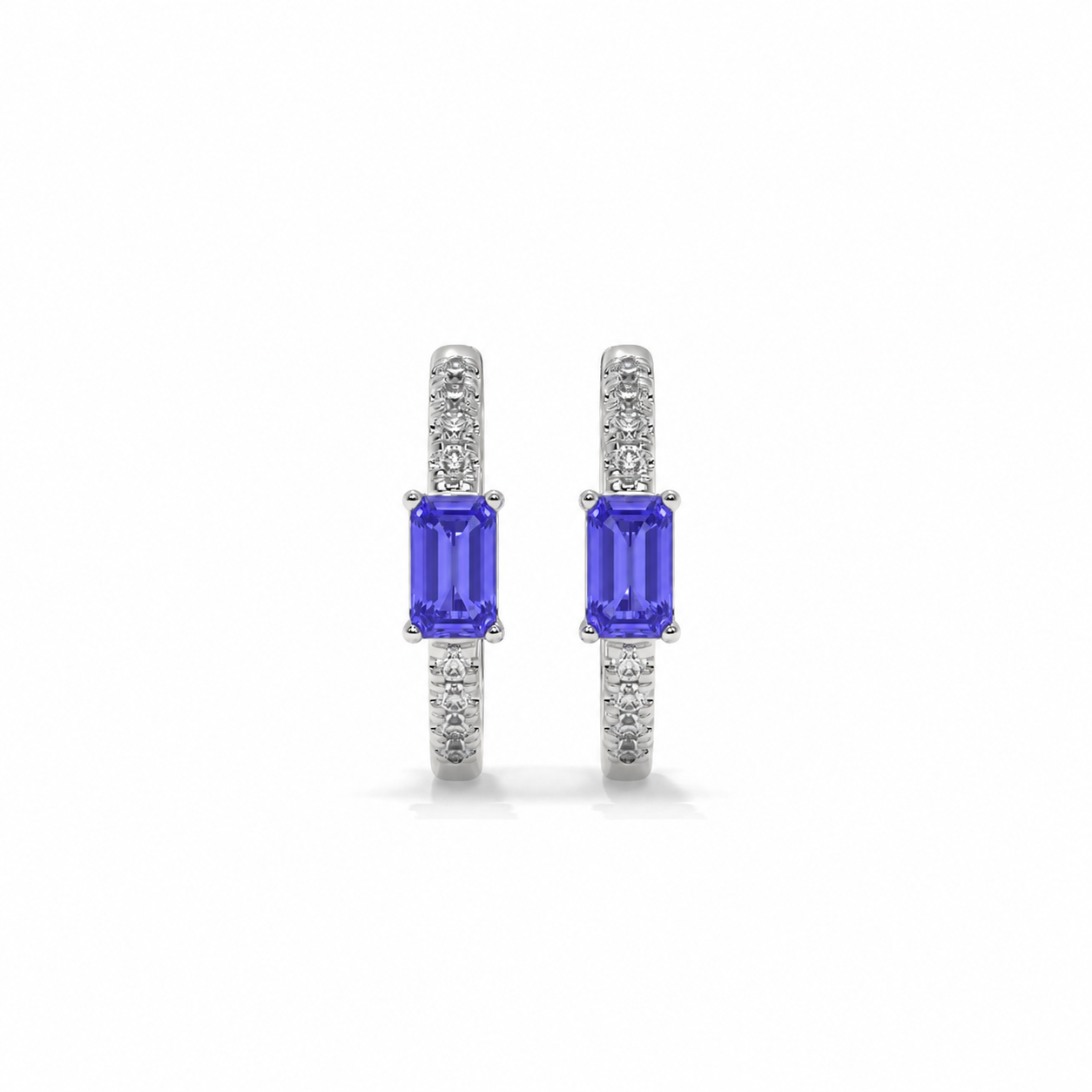 14K White Gold - Tanzanite