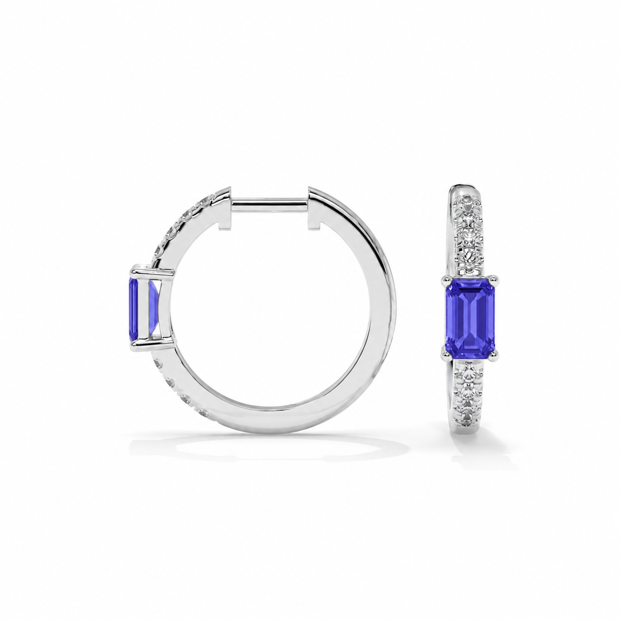 14K White Gold - Tanzanite