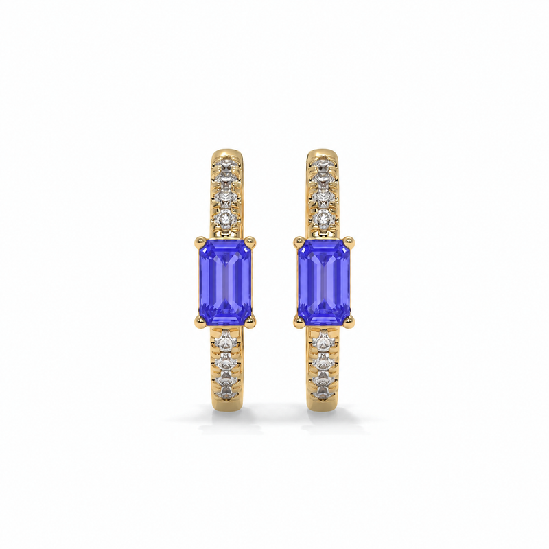 14K Yellow Gold - Tanzanite