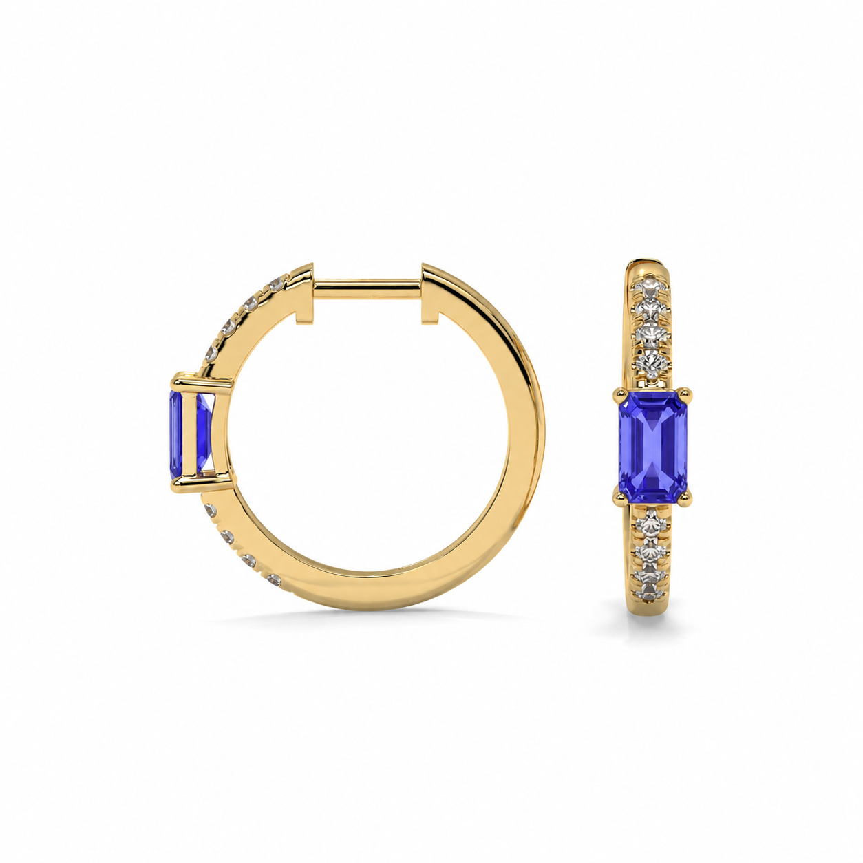 14K Yellow Gold - Tanzanite