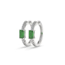 14K White Gold - Emerald