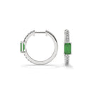 14K White Gold - Emerald